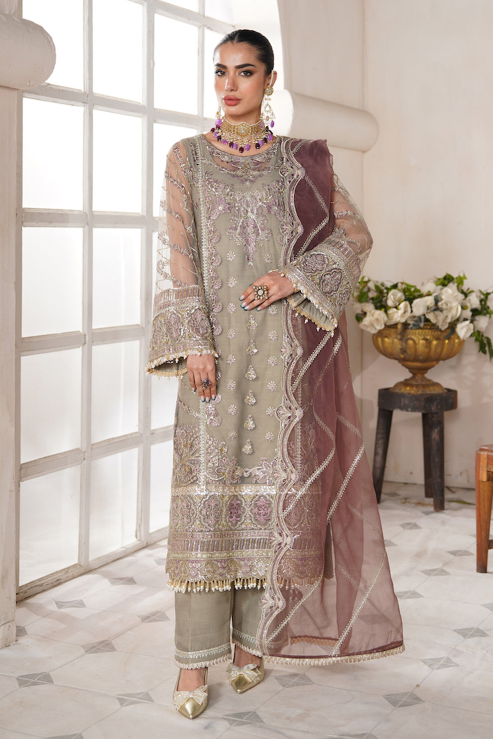 Avyana | Nazeen Festive Edit | Inara - by - Libasekhas UK - Registered Vendor of : Avyana - 100% Original Designer Dresss