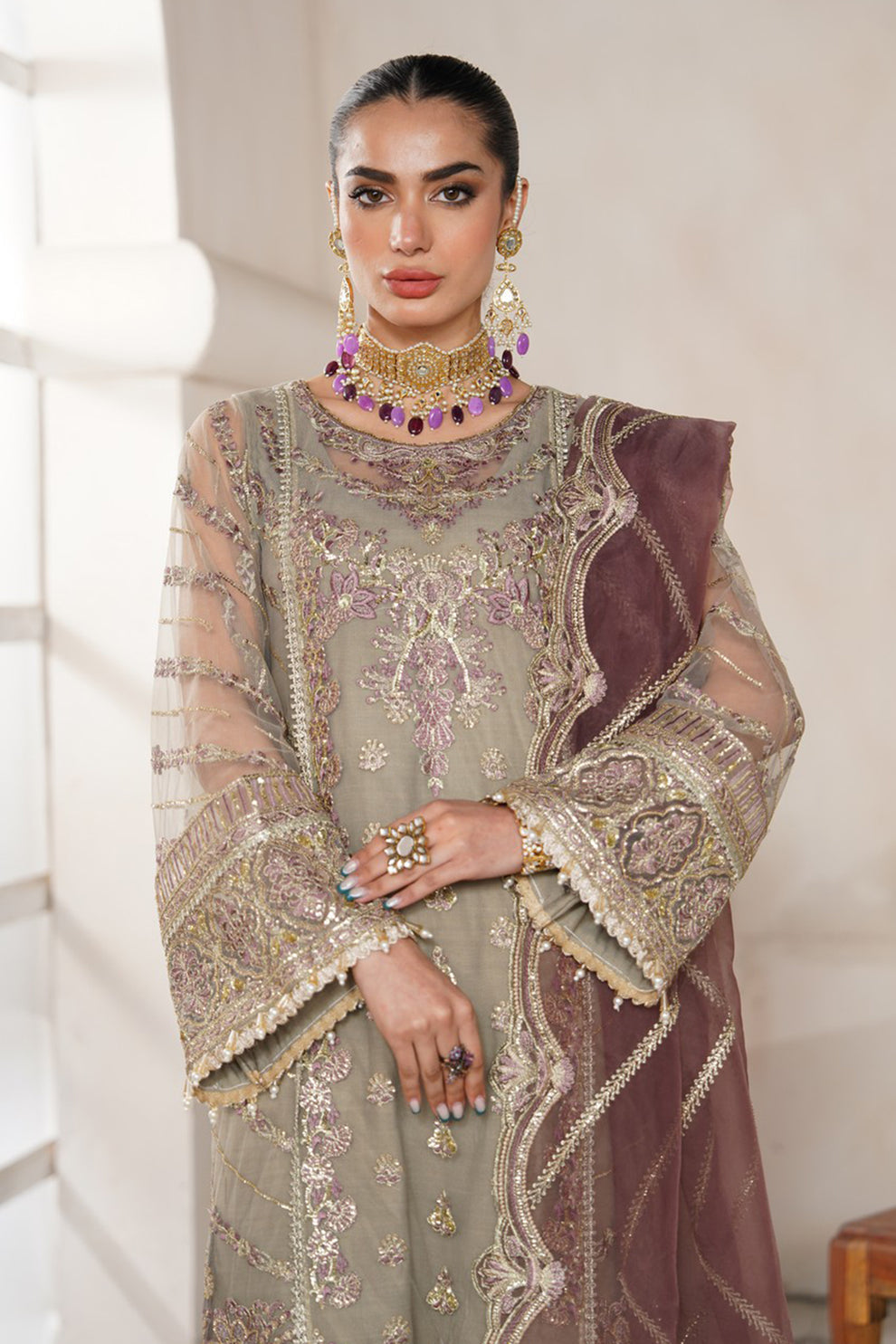 Avyana | Nazeen Festive Edit | Inara - by - Libasekhas UK - Registered Vendor of : Avyana - 100% Original Designer Dresss