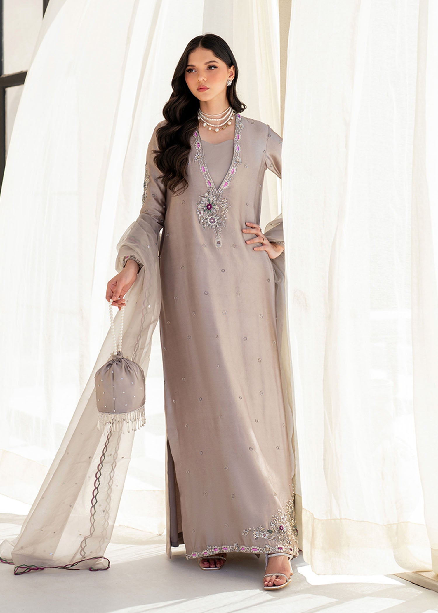 Dastoor | Maahi Luxury Pret 25 | Eris - by - Libasekhas UK - Registered Vendor of : Dastoor - 100% Original Designer Dresss