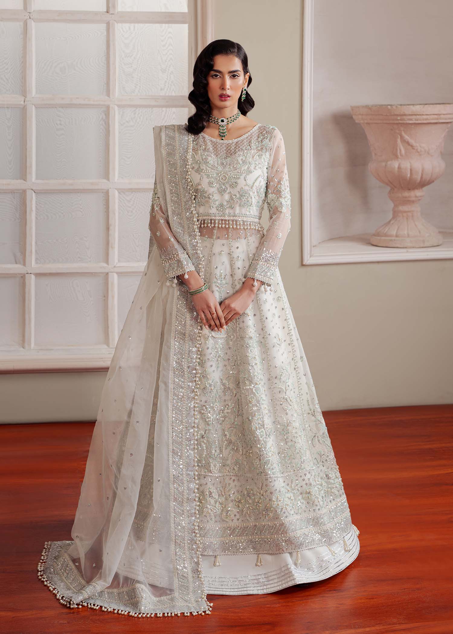 Dastoor | Airah Festive 25 | Glimmer - by - Libasekhas UK - Registered Vendor of : Dastoor - 100% Original Designer Dresss