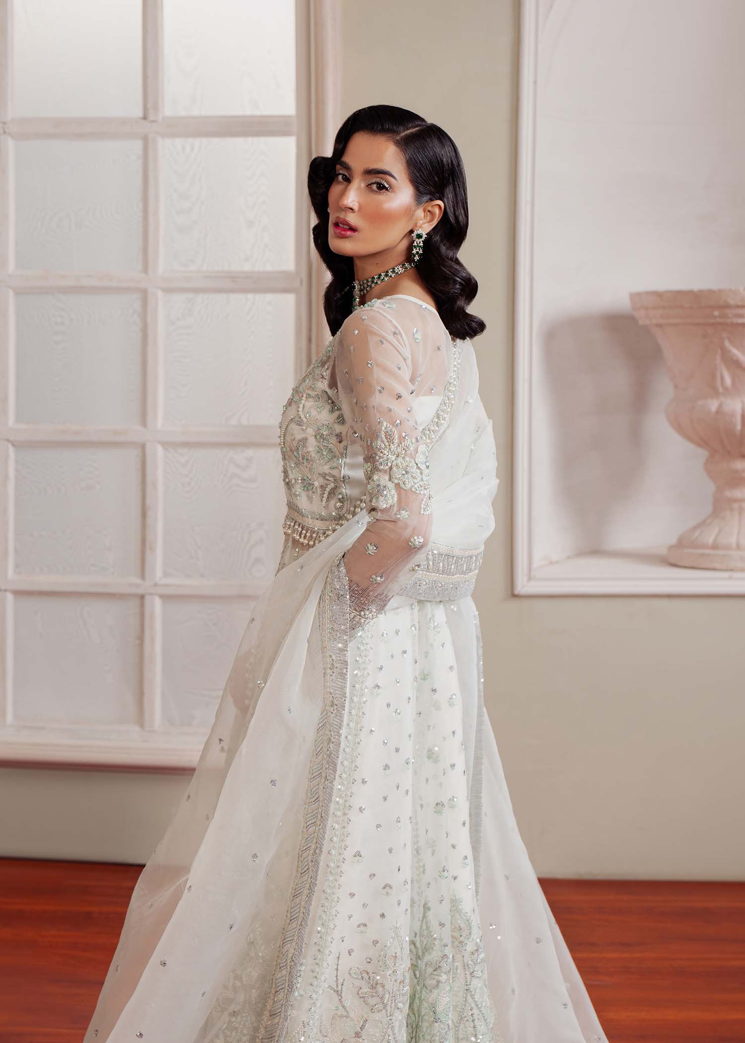 Dastoor | Airah Festive 25 | Glimmer - by - Libasekhas UK - Registered Vendor of : Dastoor - 100% Original Designer Dresss