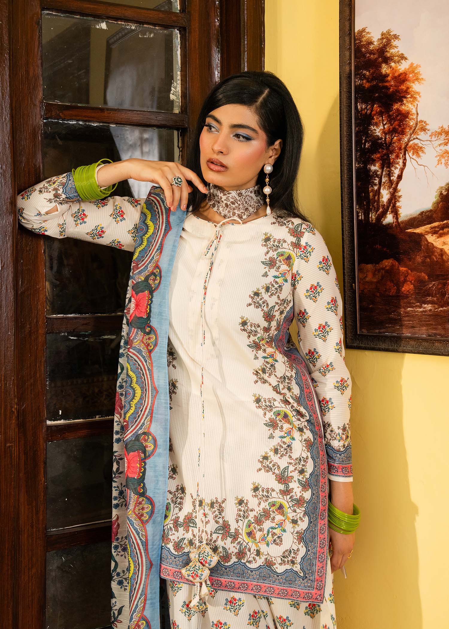 Maria Osama Khan | Retro Lawn 25 | Jasmine - by - Libasekhas UK - Registered Vendor of : Maria Osama Khan - 100% Original Designer Dresss