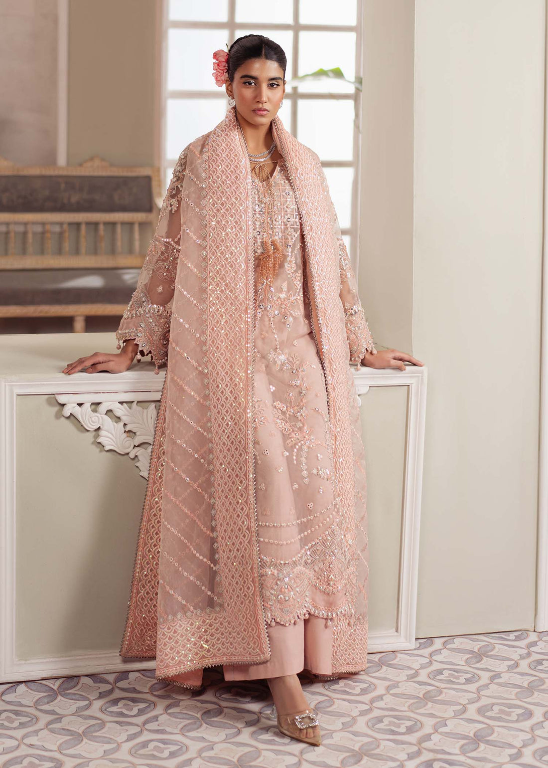 Dastoor | Airah Festive 25 | Chantilly - by - Libasekhas UK - Registered Vendor of : Dastoor - 100% Original Designer Dresss