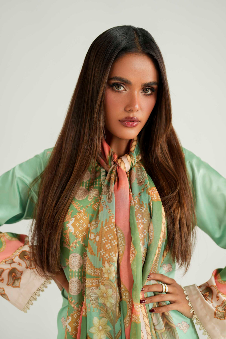Akbar Aslam | Silk Pret | Zinnia - by Libasekhas UK - Registered Vendor of : Akbar Aslam - 100% Original Designer Dress