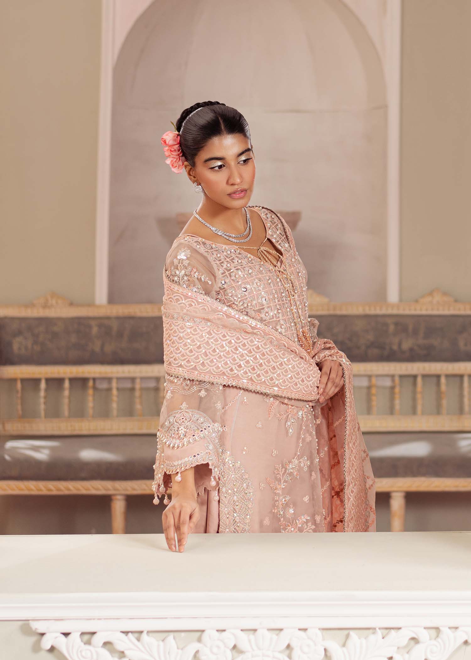 Dastoor | Airah Festive 25 | Chantilly - by - Libasekhas UK - Registered Vendor of : Dastoor - 100% Original Designer Dresss