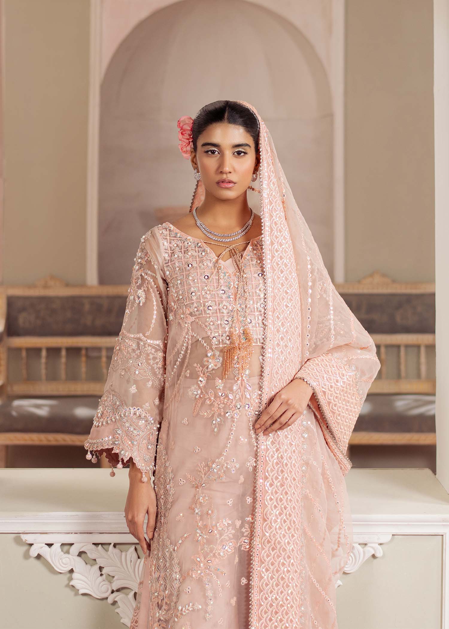 Dastoor | Airah Festive 25 | Chantilly - by - Libasekhas UK - Registered Vendor of : Dastoor - 100% Original Designer Dresss