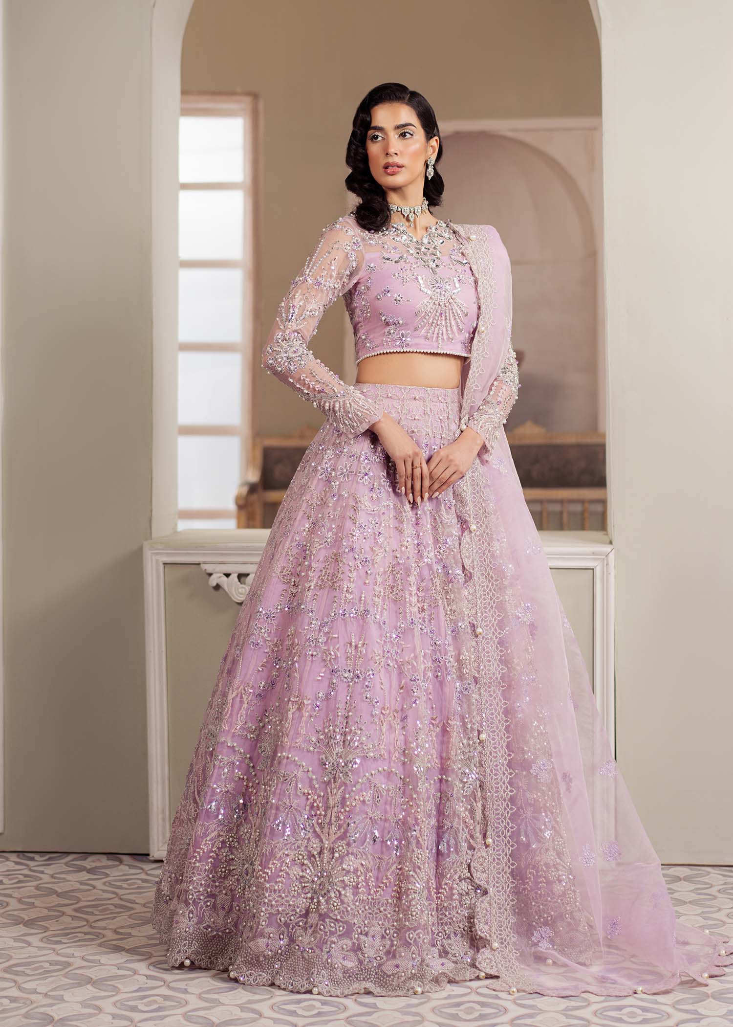 Dastoor | Airah Festive 25 | Lustre - by - Libasekhas UK - Registered Vendor of : Dastoor - 100% Original Designer Dresss