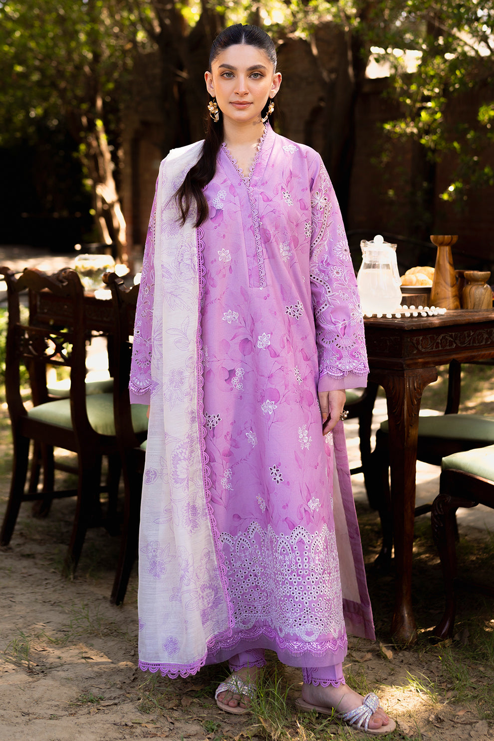 Neeshay | Summer Lines Printkari | PETAL - by - Libasekhas UK - Registered Vendor of : Neeshay - 100% Original Designer Dresss
