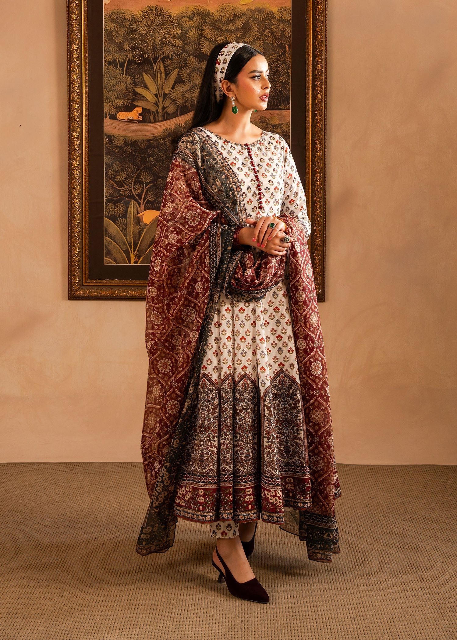 Maria Osama Khan | Retro Lawn 25 | Nair - by - Libasekhas UK - Registered Vendor of : Maria Osama Khan - 100% Original Designer Dresss