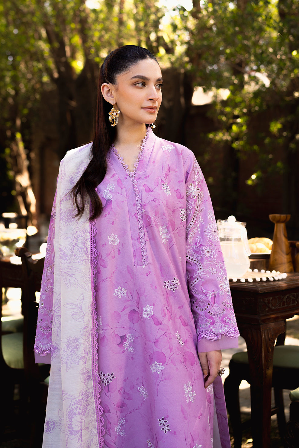 Neeshay | Summer Lines Printkari | PETAL - by - Libasekhas UK - Registered Vendor of : Neeshay - 100% Original Designer Dresss