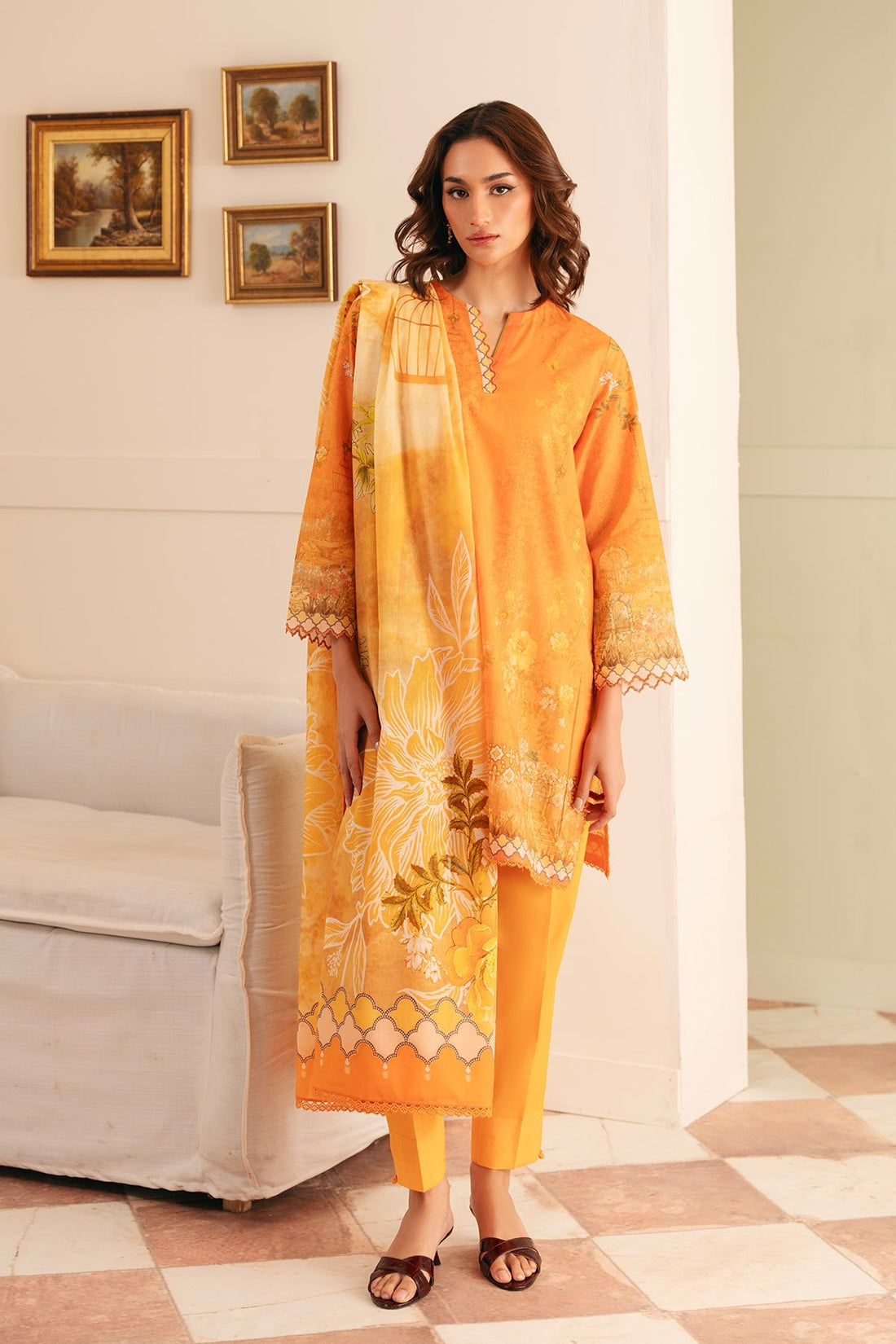 Sahar | Selene 25 | Sunset Garden - by - Libasekhas UK - Registered Vendor of : Sahar - 100% Original Designer Dresss