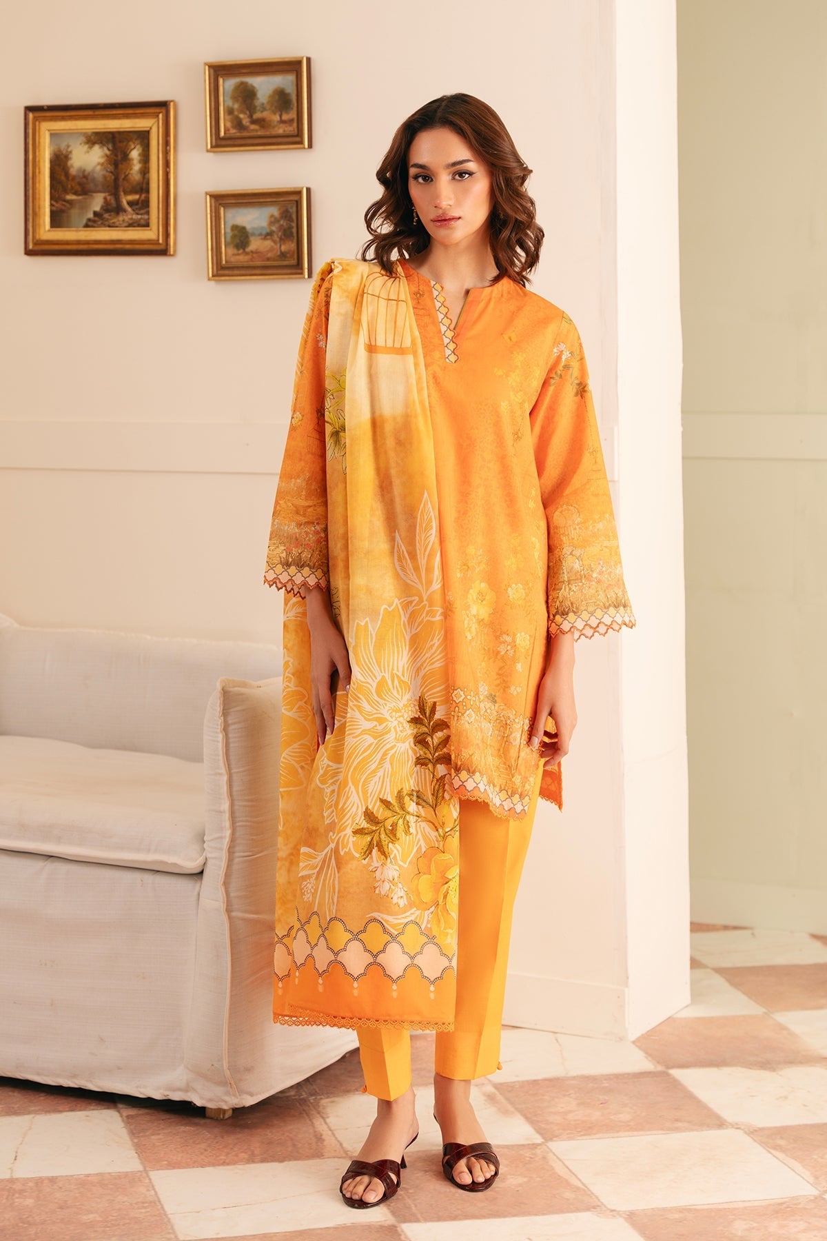 Sahar | Selene 25 | Sunset Garden - by - Libasekhas UK - Registered Vendor of : Sahar - 100% Original Designer Dresss