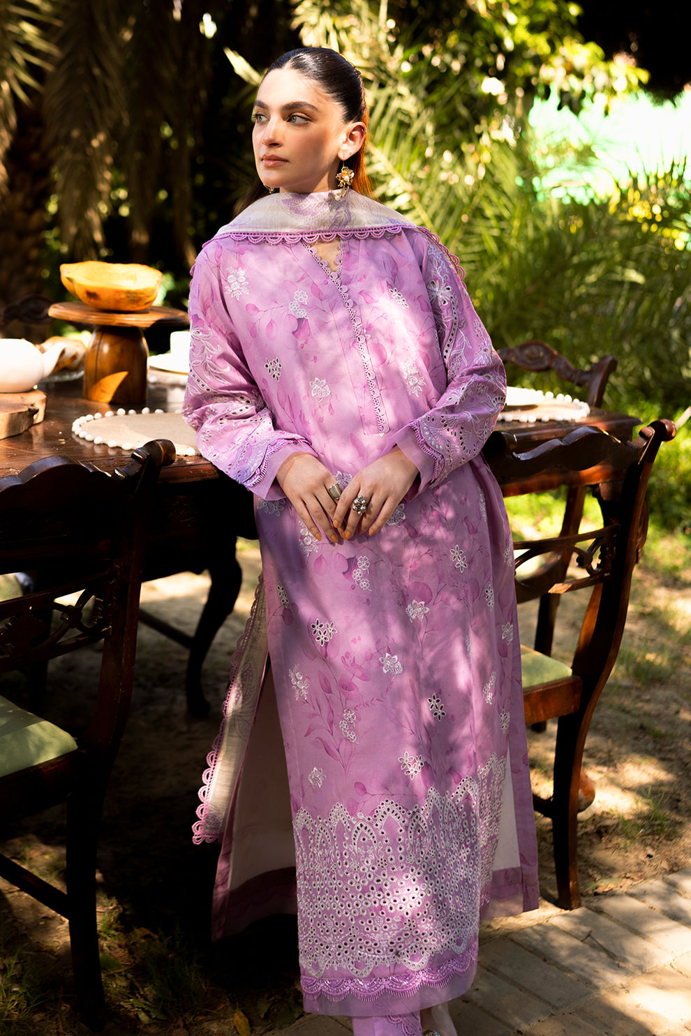 Neeshay | Summer Lines Printkari | PETAL - by - Libasekhas UK - Registered Vendor of : Neeshay - 100% Original Designer Dresss