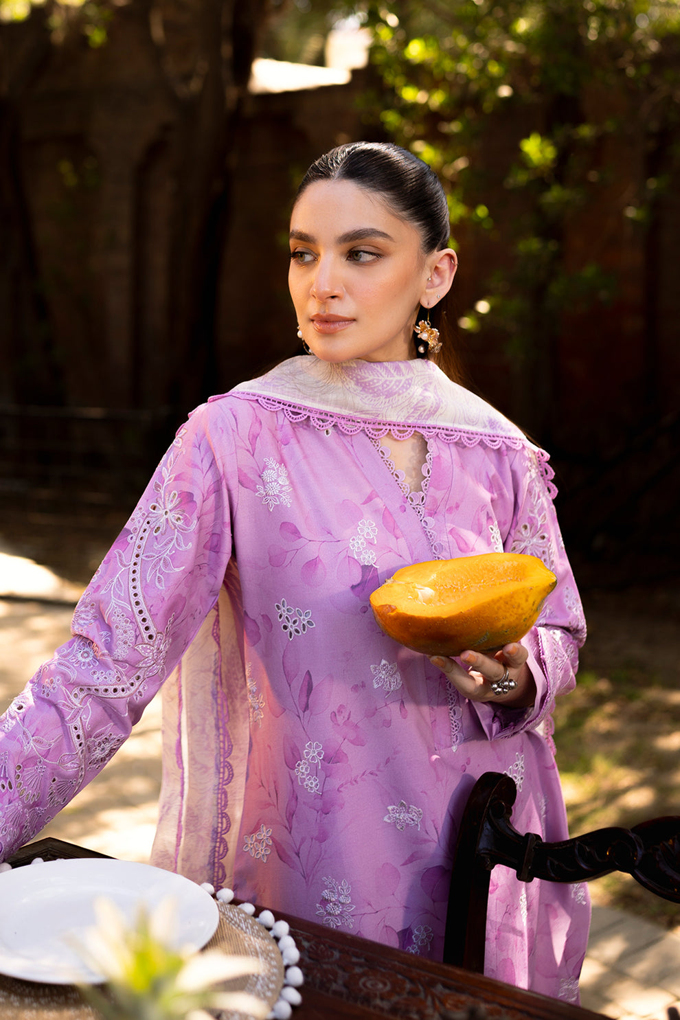 Neeshay | Summer Lines Printkari | PETAL - by - Libasekhas UK - Registered Vendor of : Neeshay - 100% Original Designer Dresss