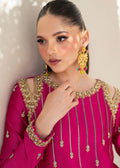 Dastoor | Maahi Luxury Pret 25 | Fuchsia Rose - by - Libasekhas UK - Registered Vendor of : Dastoor - 100% Original Designer Dresss