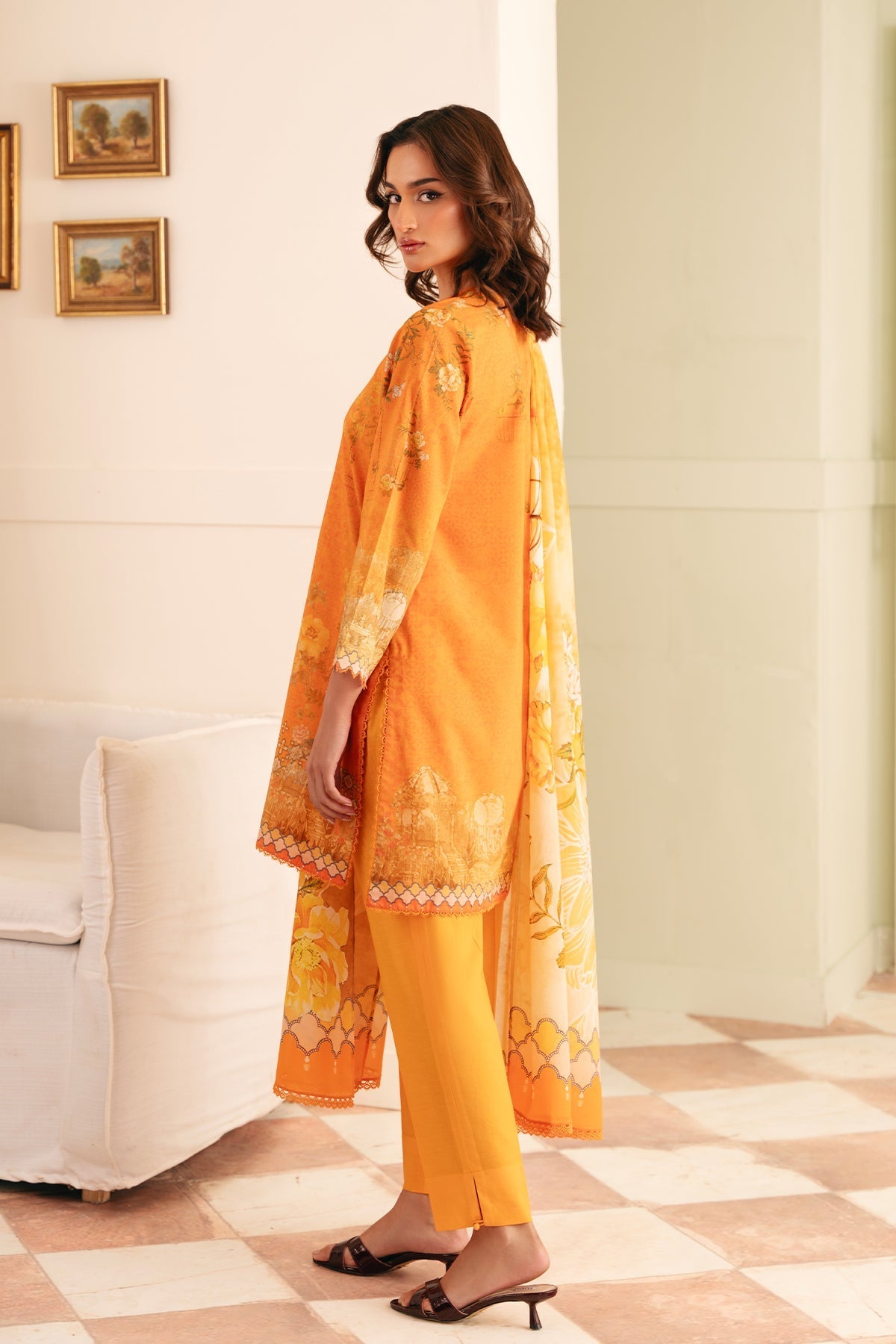 Sahar | Selene 25 | Sunset Garden - by - Libasekhas UK - Registered Vendor of : Sahar - 100% Original Designer Dresss