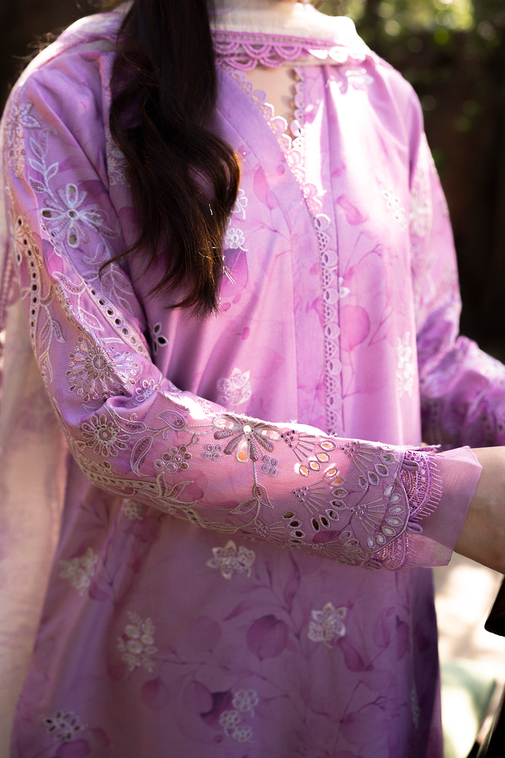 Neeshay | Summer Lines Printkari | PETAL - by - Libasekhas UK - Registered Vendor of : Neeshay - 100% Original Designer Dresss