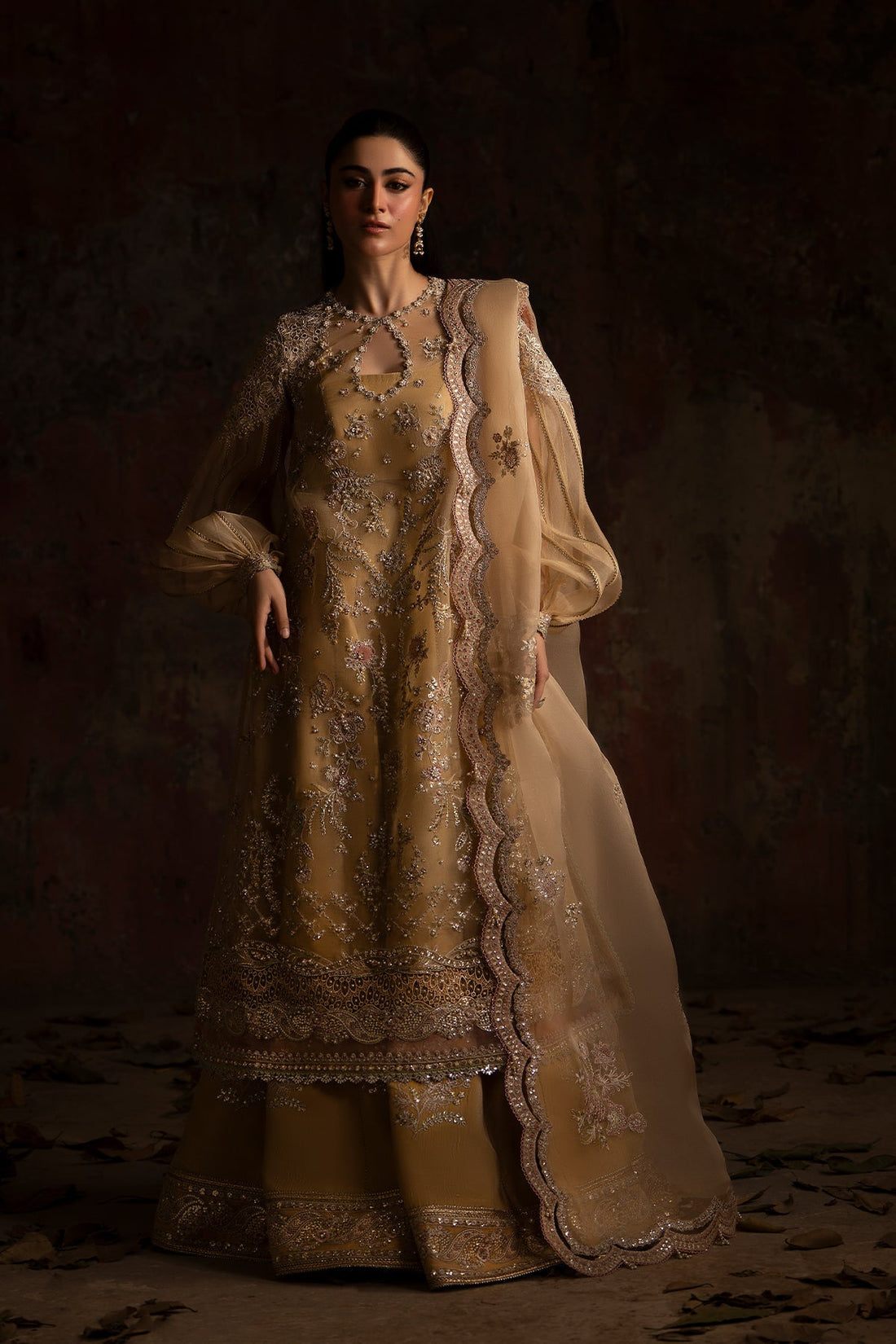 Nyra | Wedding Festive | Sunehri - by Libasekhas - Registered Vendor of : Nyra - 100% Original Designer Dress