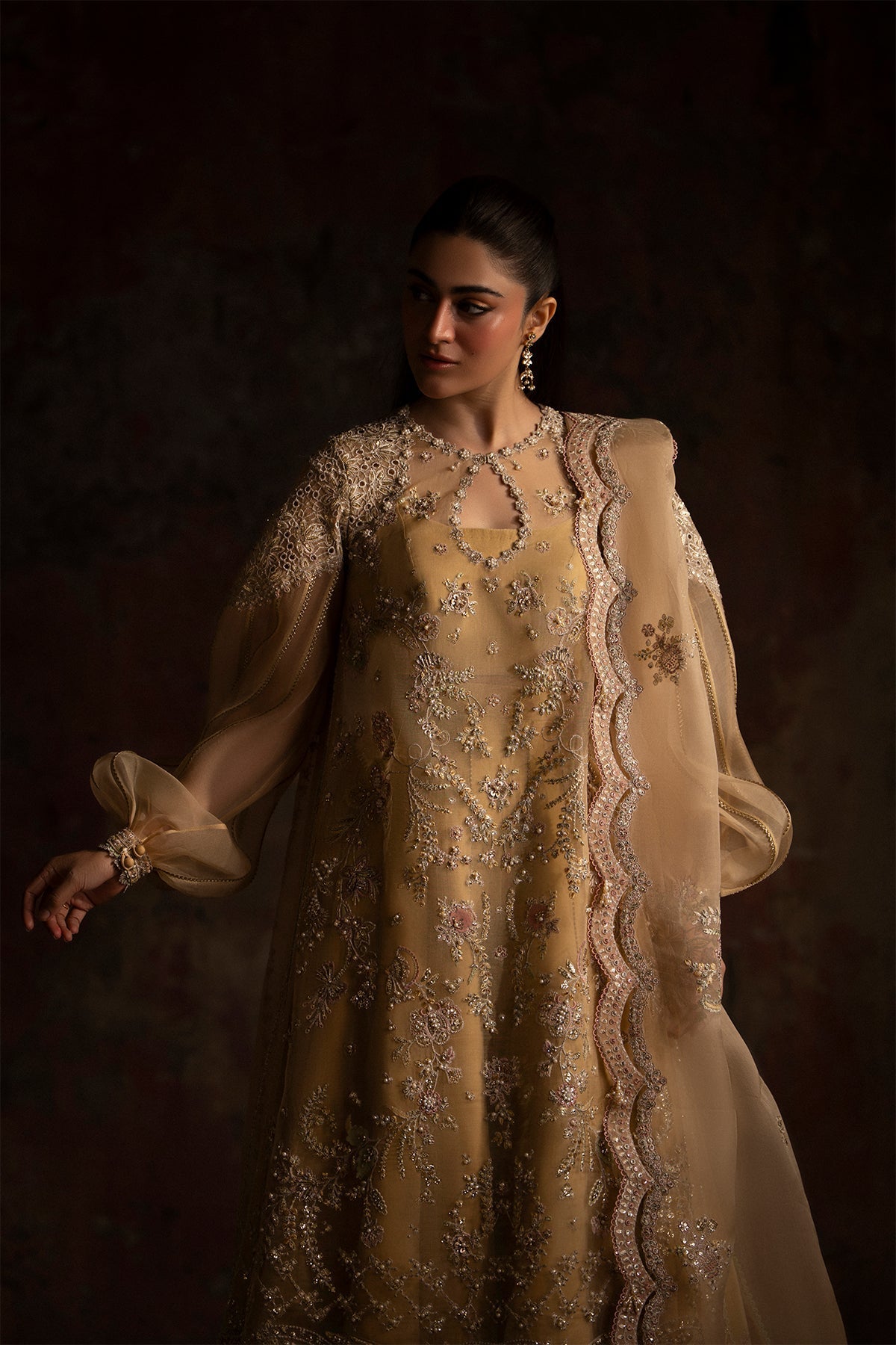 Nyra | Wedding Festive | Sunehri - by Libasekhas - Registered Vendor of : Nyra - 100% Original Designer Dress