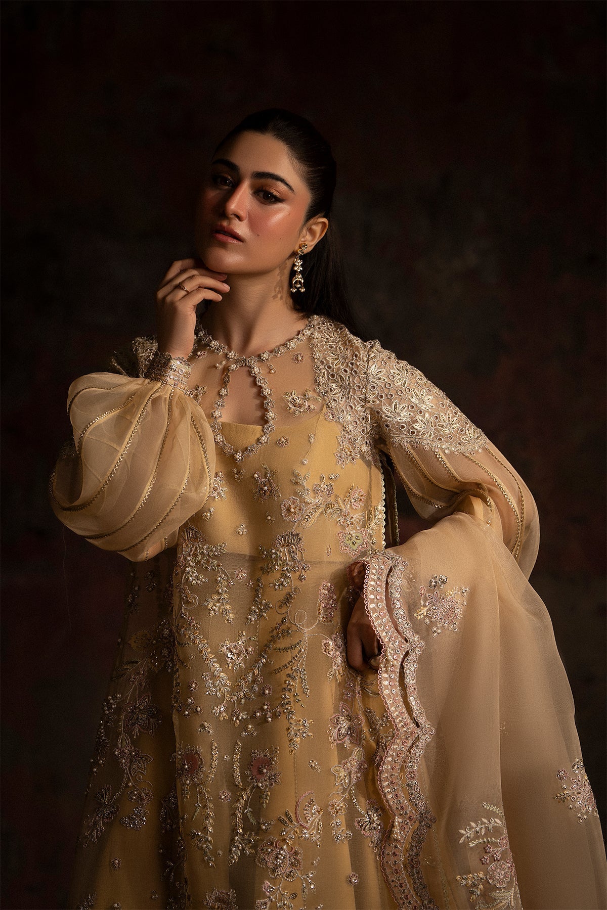 Nyra | Wedding Festive | Sunehri - by Libasekhas - Registered Vendor of : Nyra - 100% Original Designer Dress
