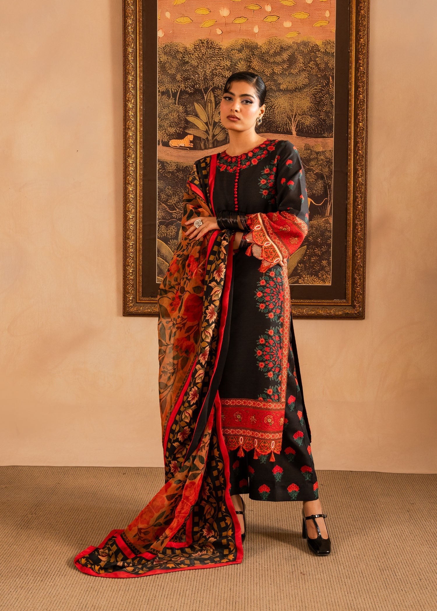 Maria Osama Khan | Retro Lawn 25 | Raila - by - Libasekhas UK - Registered Vendor of : Maria Osama Khan - 100% Original Designer Dresss