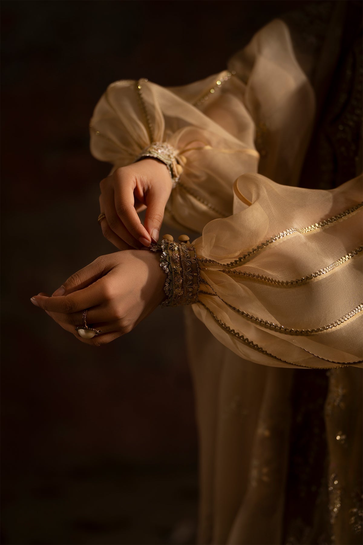 Nyra | Wedding Festive | Sunehri - by Libasekhas - Registered Vendor of : Nyra - 100% Original Designer Dress