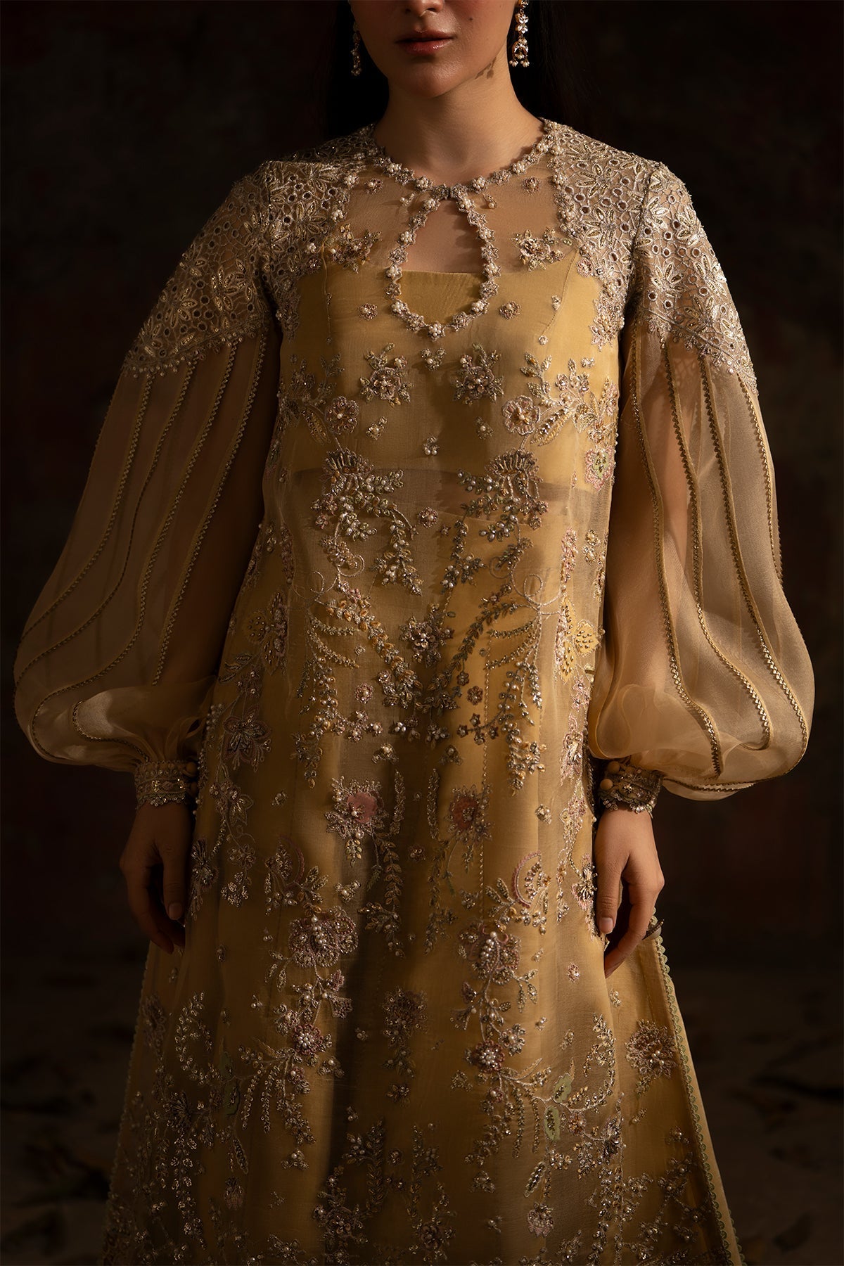 Nyra | Wedding Festive | Sunehri - by Libasekhas - Registered Vendor of : Nyra - 100% Original Designer Dress