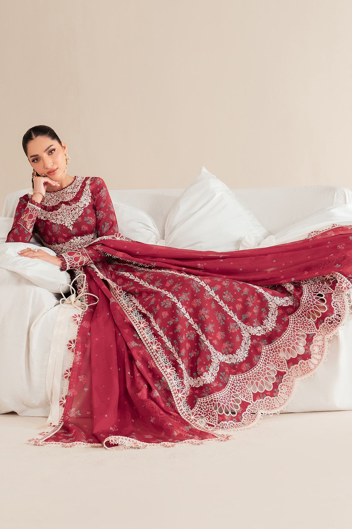 Jazmin | Iris Luxury Lawn 25 | IL'25-D08 - by - Libasekhas UK - Registered Vendor of : Jazmin - 100% Original Designer Dresss