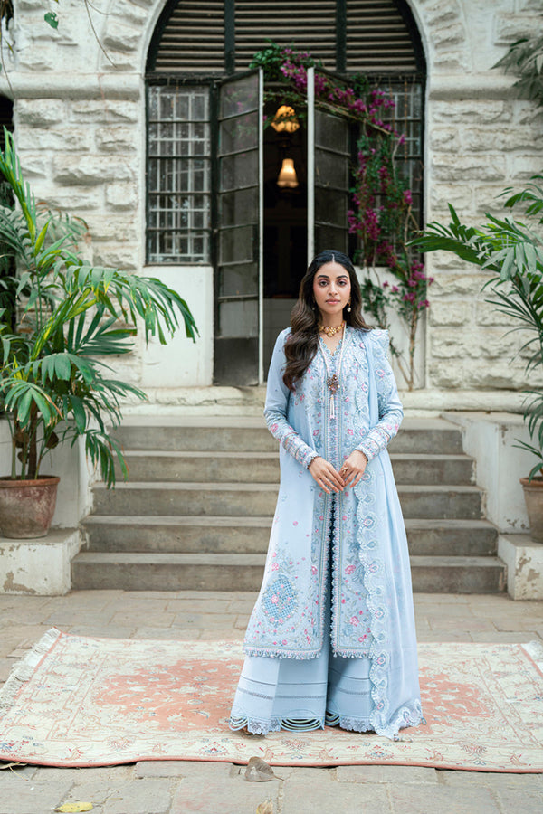 Qalamkar | Luxury Lawn Eid Edit | SB-04 Zarish - by - Libasekhas UK - Registered Vendor of : Qalamkar - 100% Original Designer Dresss