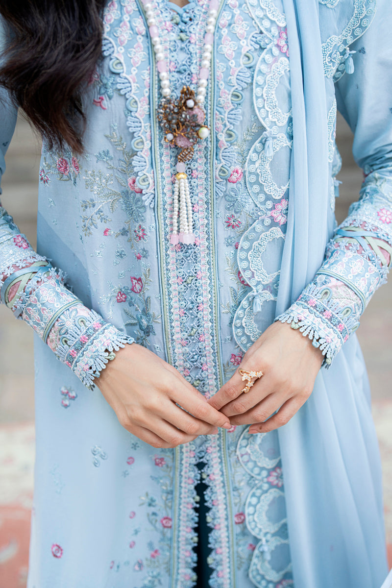 Qalamkar | Luxury Lawn Eid Edit | SB-04 Zarish - by - Libasekhas UK - Registered Vendor of : Qalamkar - 100% Original Designer Dresss