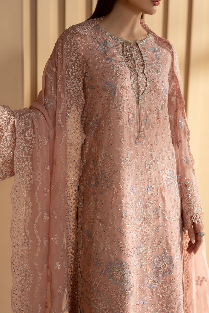 Lavish Premium | Purkashish Formals | Blush Rose - by Libasekhas UK - Registered Vendor of : Lavish Premium - 100% Original Designer Dress