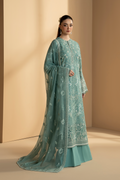 Lavish Premium | Purkashish Formals | Aqua Mist - by Libasekhas UK - Registered Vendor of : Lavish Premium - 100% Original Designer Dress
