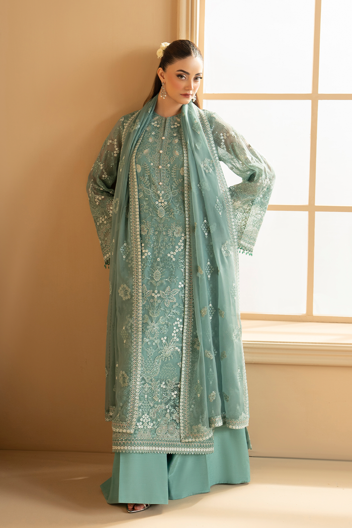 Lavish Premium | Purkashish Formals | Aqua Mist - by Libasekhas UK - Registered Vendor of : Lavish Premium - 100% Original Designer Dress