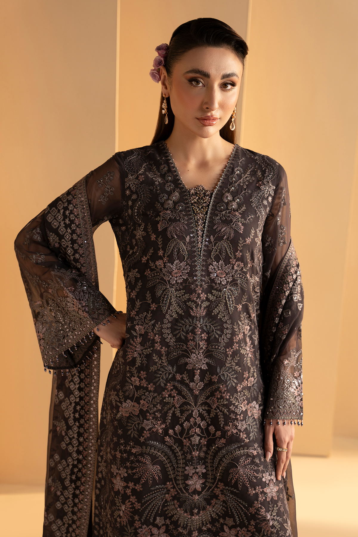Lavish Premium | Purkashish Formals | Coco Noir - by Libasekhas UK - Registered Vendor of : Lavish Premium - 100% Original Designer Dress