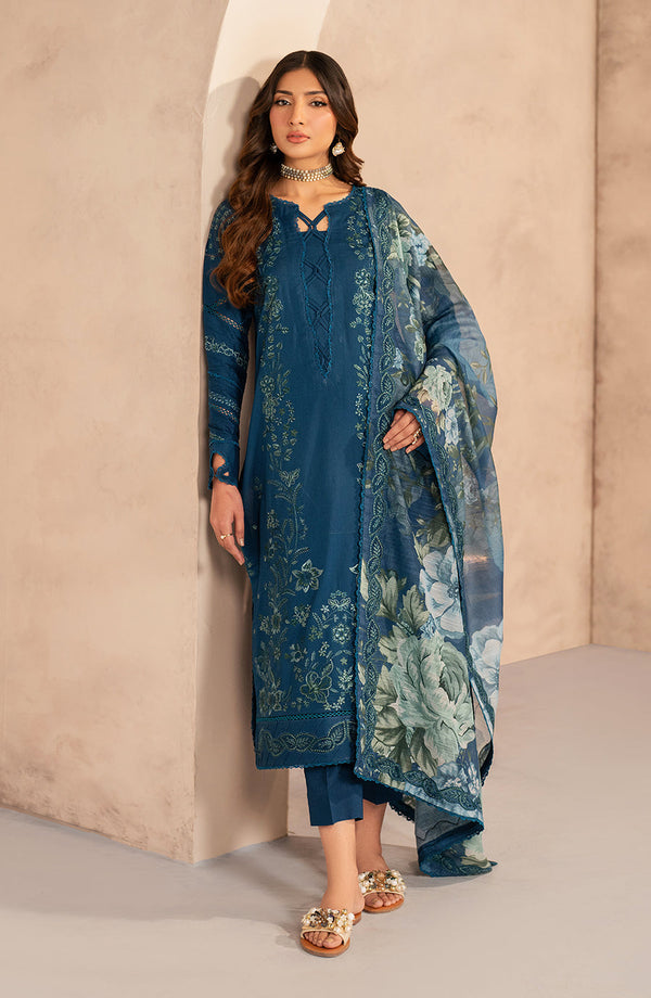 Zarif | Summer Lawn 25 | UNST-LWN-03 MEHMER - by - Libasekhas UK - Registered Vendor of : Zarif - 100% Original Designer Dresss