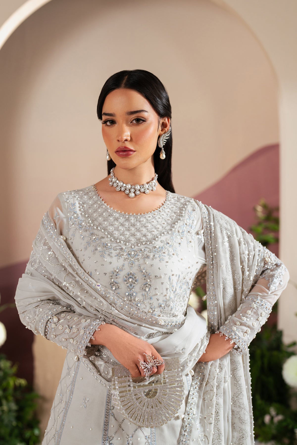 Alizeh | Handcrafted Eid Edit 25 | AF-HM-4032-Musk - by - Libasekhas UK - Registered Vendor of : Alizeh - 100% Original Designer Dresss