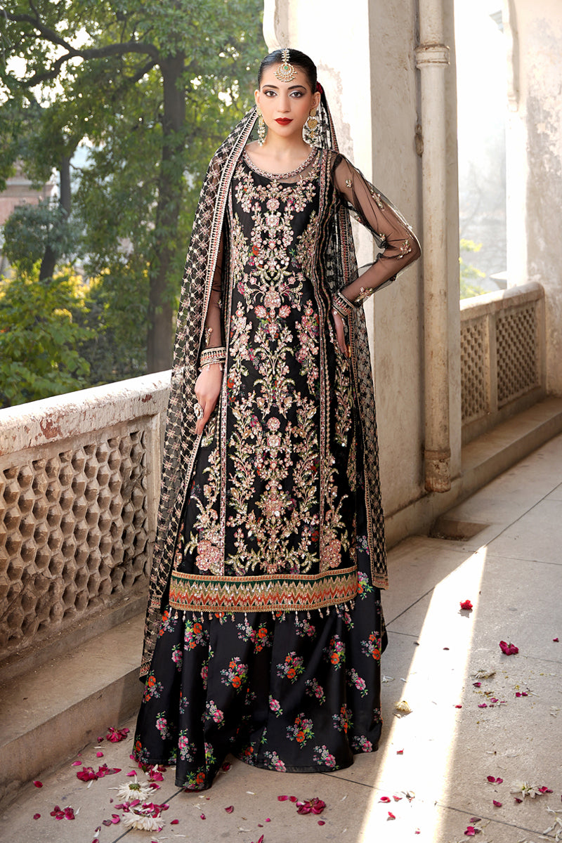 Maryams | Zeenat Luxury Formals | Forest Glow - Z-08 - by - Libasekhas UK - Registered Vendor of : Maryams - 100% Original Designer Dresss