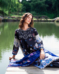 Roheenaz | Garden Veal Printed Lawn 25 |BlackBerry Frost - by - Libasekhas UK - Registered Vendor of : Roheenaz - 100% Original Designer Dresss