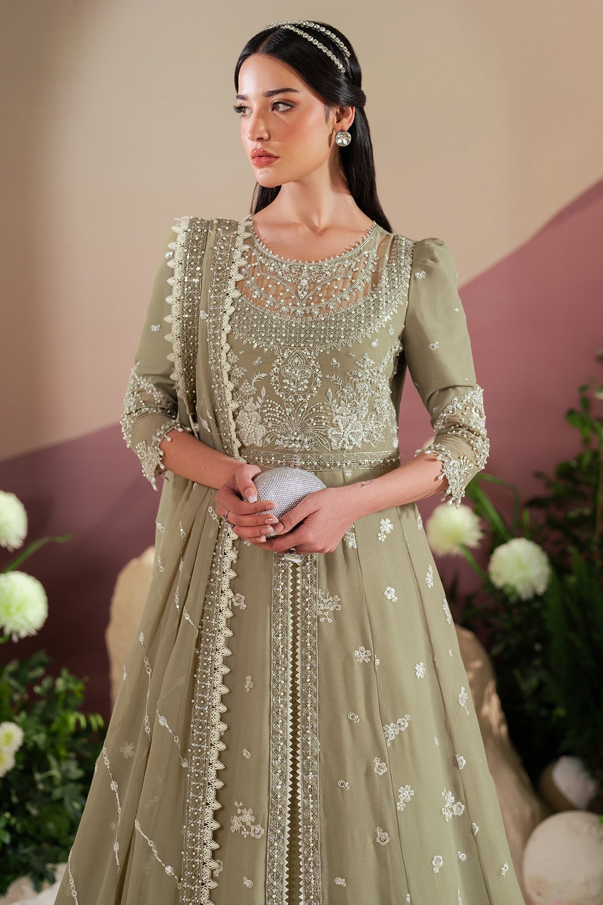 Alizeh | Handcrafted Eid Edit 25 | AF-HM-4040-Tunic - by - Libasekhas UK - Registered Vendor of : Alizeh - 100% Original Designer Dresss
