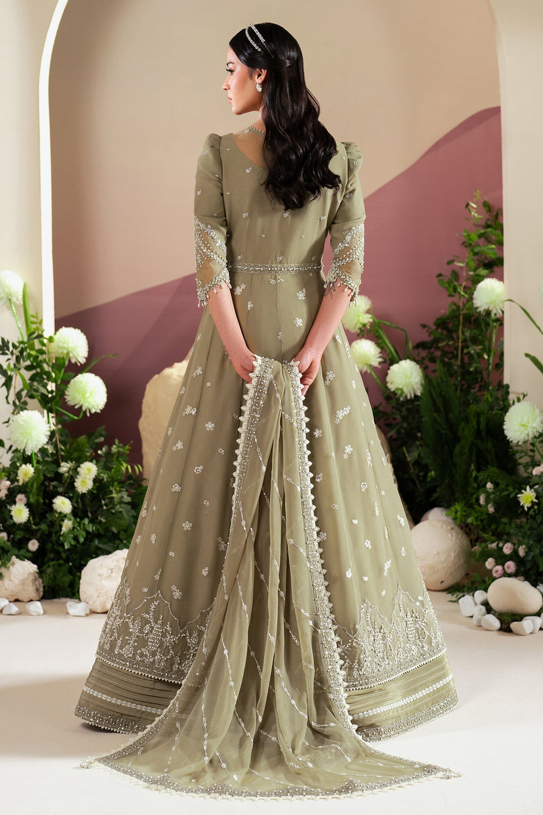Alizeh | Handcrafted Eid Edit 25 | AF-HM-4040-Tunic - by - Libasekhas UK - Registered Vendor of : Alizeh - 100% Original Designer Dresss