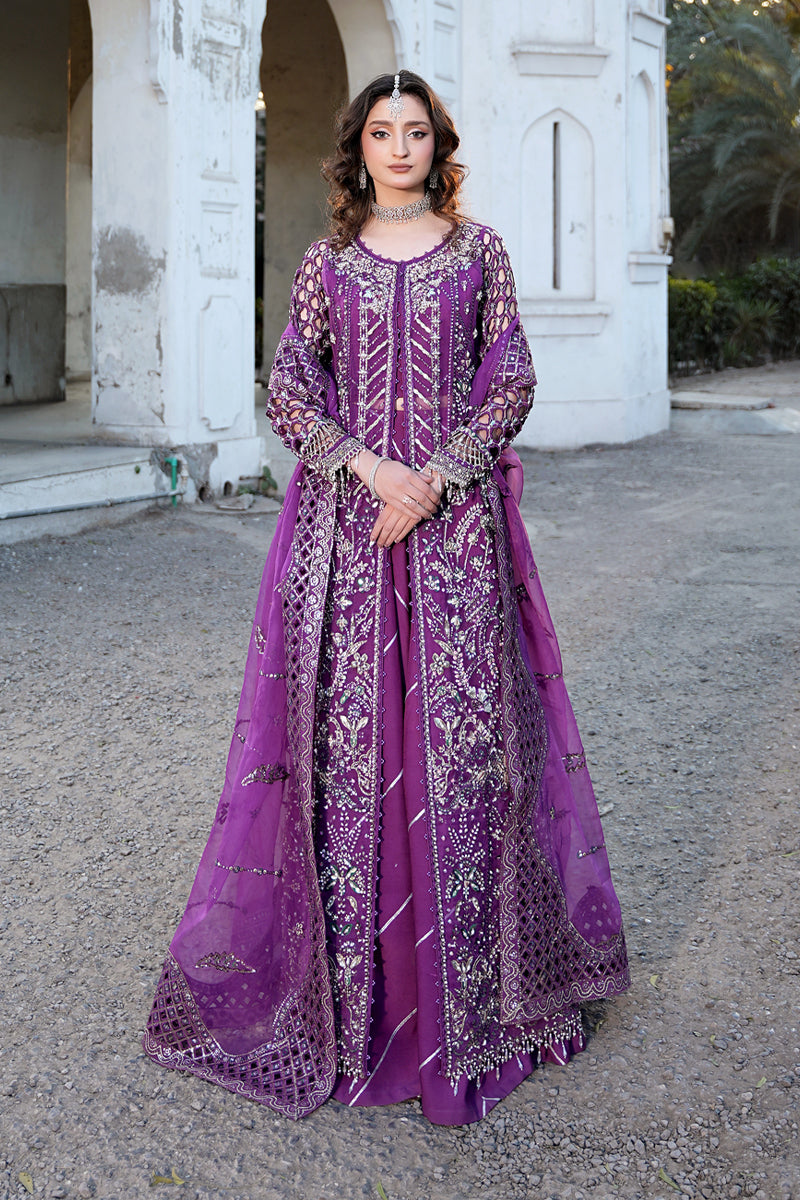 Maryams | Zeenat Luxury Formals | Crimson Bloom - Z-02 - by - Libasekhas UK - Registered Vendor of : Maryams - 100% Original Designer Dresss
