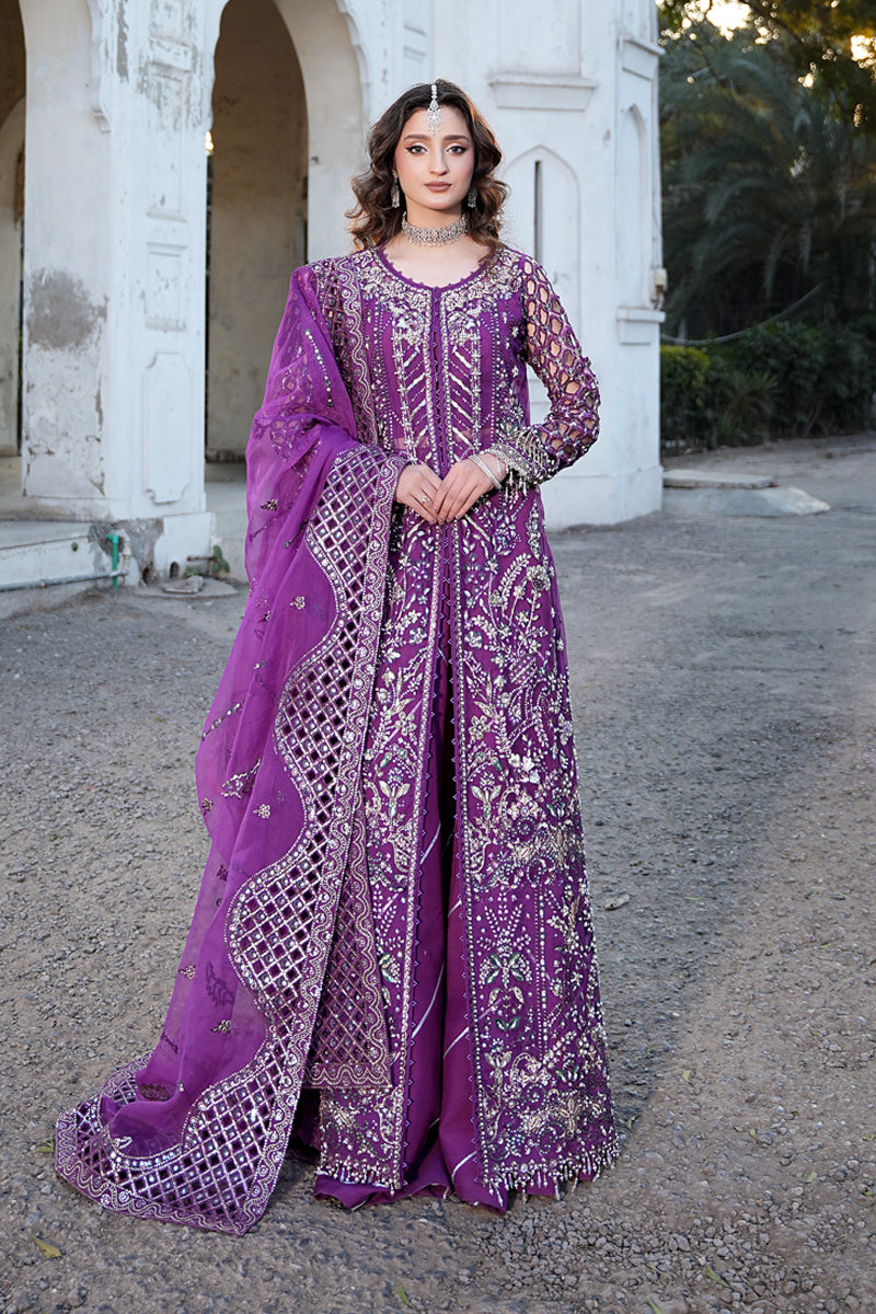Maryams | Zeenat Luxury Formals | Crimson Bloom - Z-02 - by - Libasekhas UK - Registered Vendor of : Maryams - 100% Original Designer Dresss