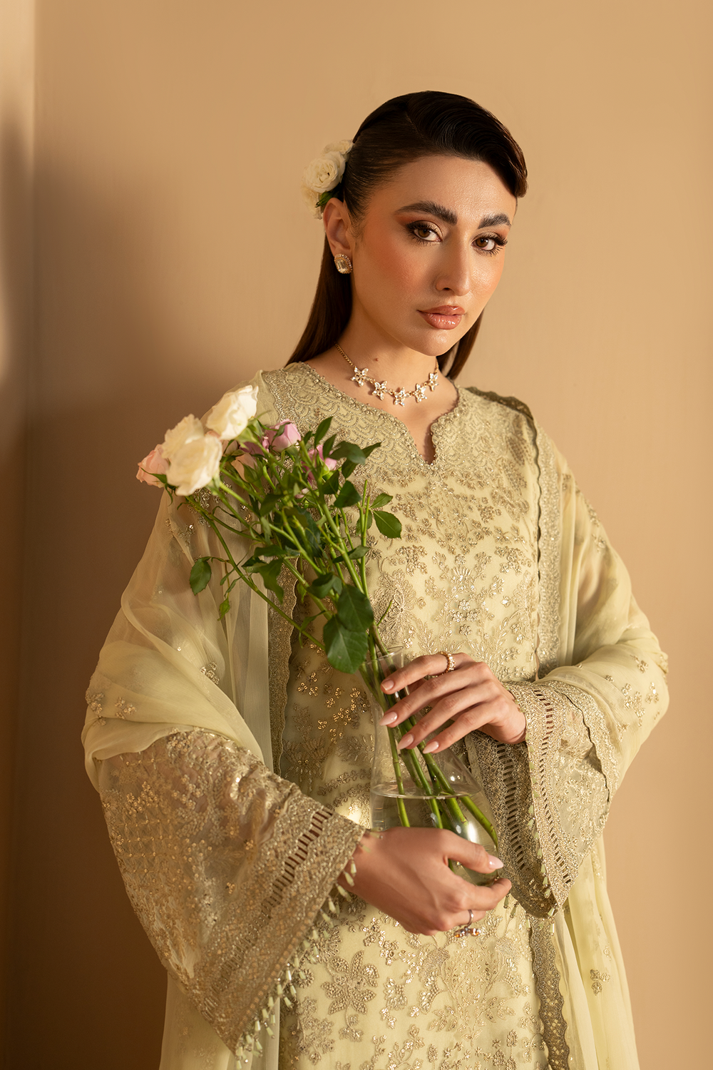 Lavish Premium | Purkashish Formals | Pistachio Glow - by Libasekhas UK - Registered Vendor of : Lavish Premium - 100% Original Designer Dress