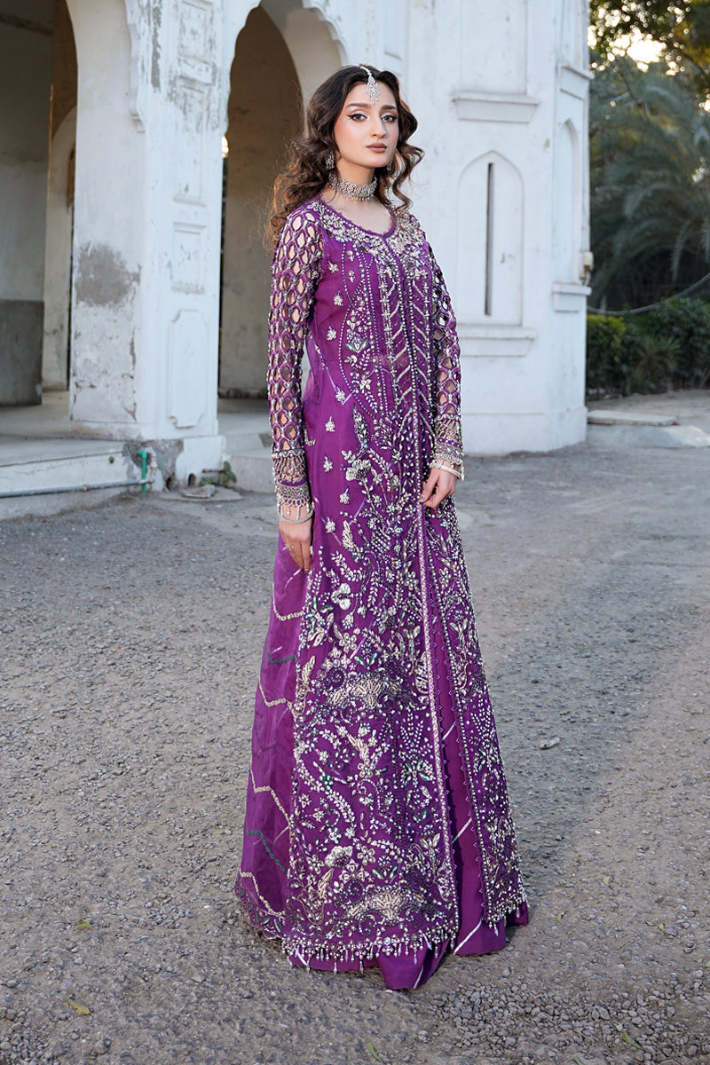 Maryams | Zeenat Luxury Formals | Crimson Bloom - Z-02 - by - Libasekhas UK - Registered Vendor of : Maryams - 100% Original Designer Dresss