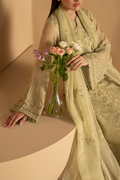 Lavish Premium | Purkashish Formals | Pistachio Glow - by Libasekhas UK - Registered Vendor of : Lavish Premium - 100% Original Designer Dress