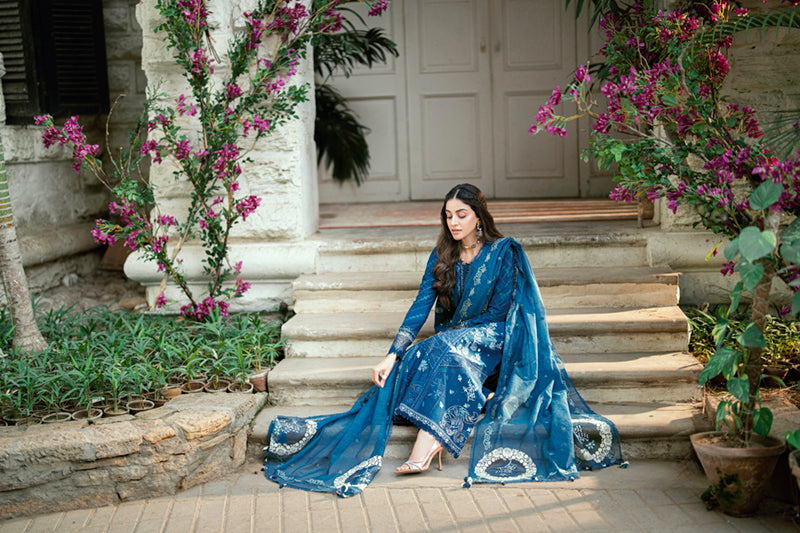 Qalamkar | Luxury Lawn Eid Edit | SB-11 Noray - by - Libasekhas UK - Registered Vendor of : Qalamkar - 100% Original Designer Dresss