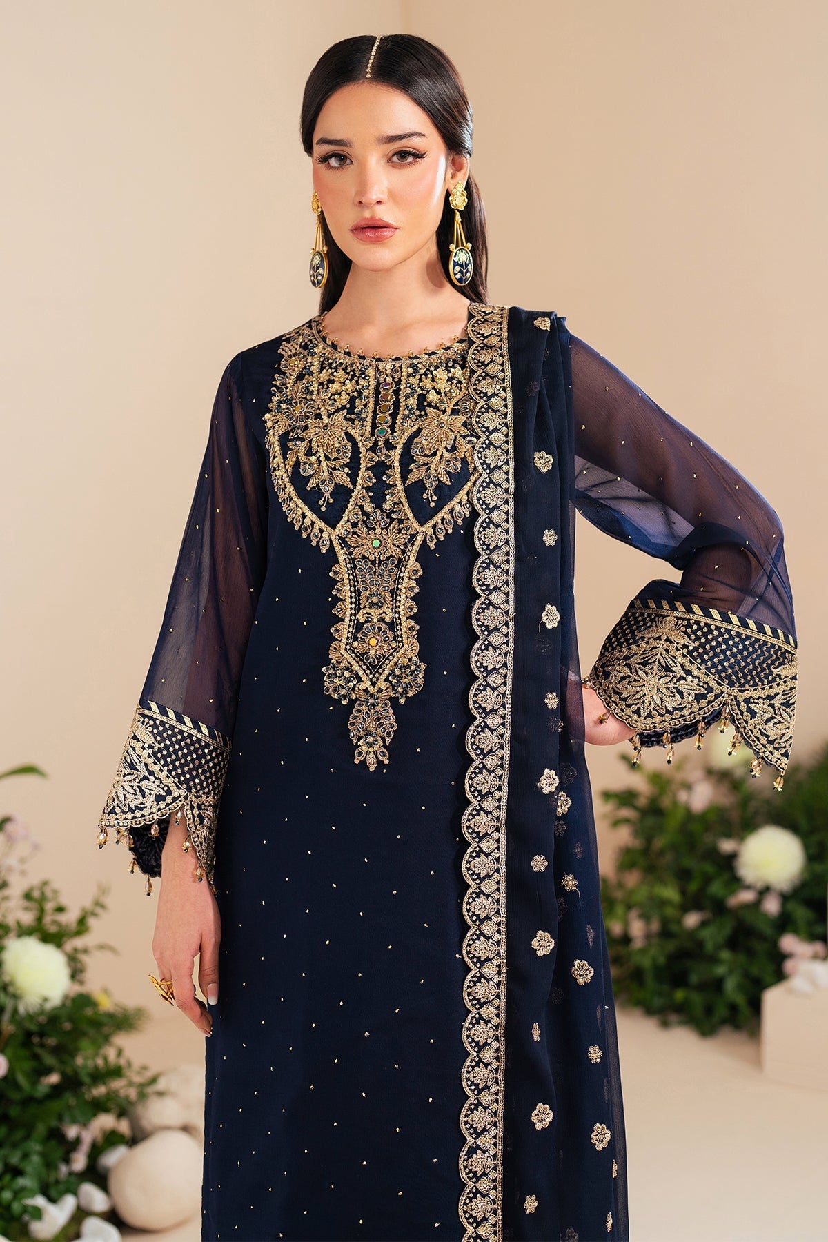 Alizeh | Handcrafted Eid Edit 25 | AF-HM-4037-Erina - by - Libasekhas UK - Registered Vendor of : Alizeh - 100% Original Designer Dresss