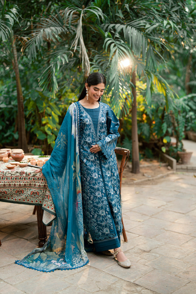 Florent | Eid Edits Luxury Lawn | FEE-3B - by - Libasekhas UK - Registered Vendor of : Florent - 100% Original Designer Dresss