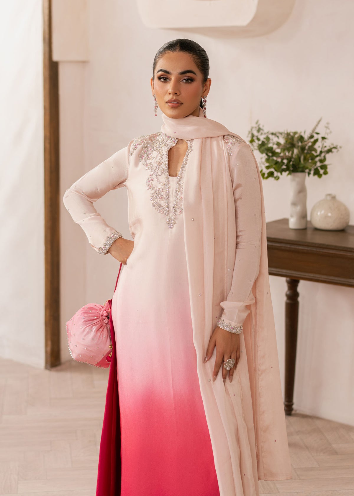 Dastoor | Rania Luxury Pret 25 | Coral - by - Libasekhas UK - Registered Vendor of : Dastoor - 100% Original Designer Dresss