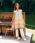 Roheenaz | Garden Veal Printed Lawn 25 | Gold Riddle - by - Libasekhas UK - Registered Vendor of : Roheenaz - 100% Original Designer Dresss